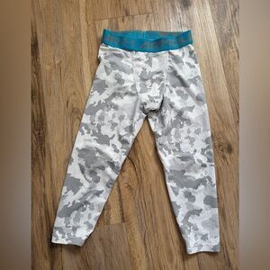 Under Armour Teal and Gray Patterned Leggings